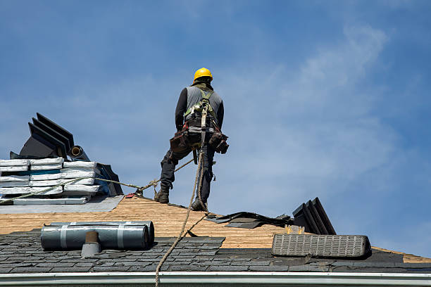 Professional Gutter Installation technician working in Ulster Park, NY
